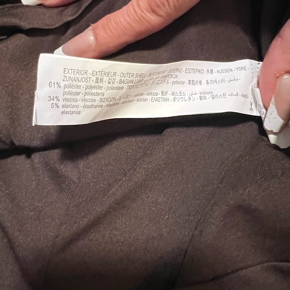 🤎💙ZARA Pinstripe Strapless Mini Dress🤎SZ XXL💙NWT - Picture 10 of 16